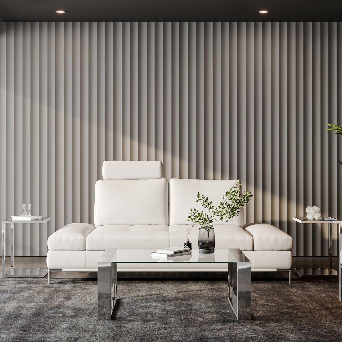 Canapé 2 places Livio Blanc