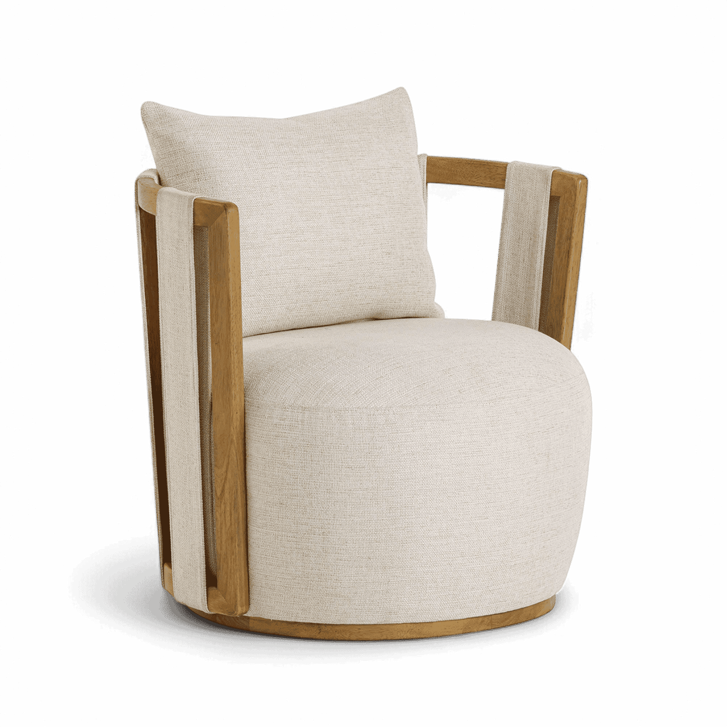 Chaise pivotante beige Equinox