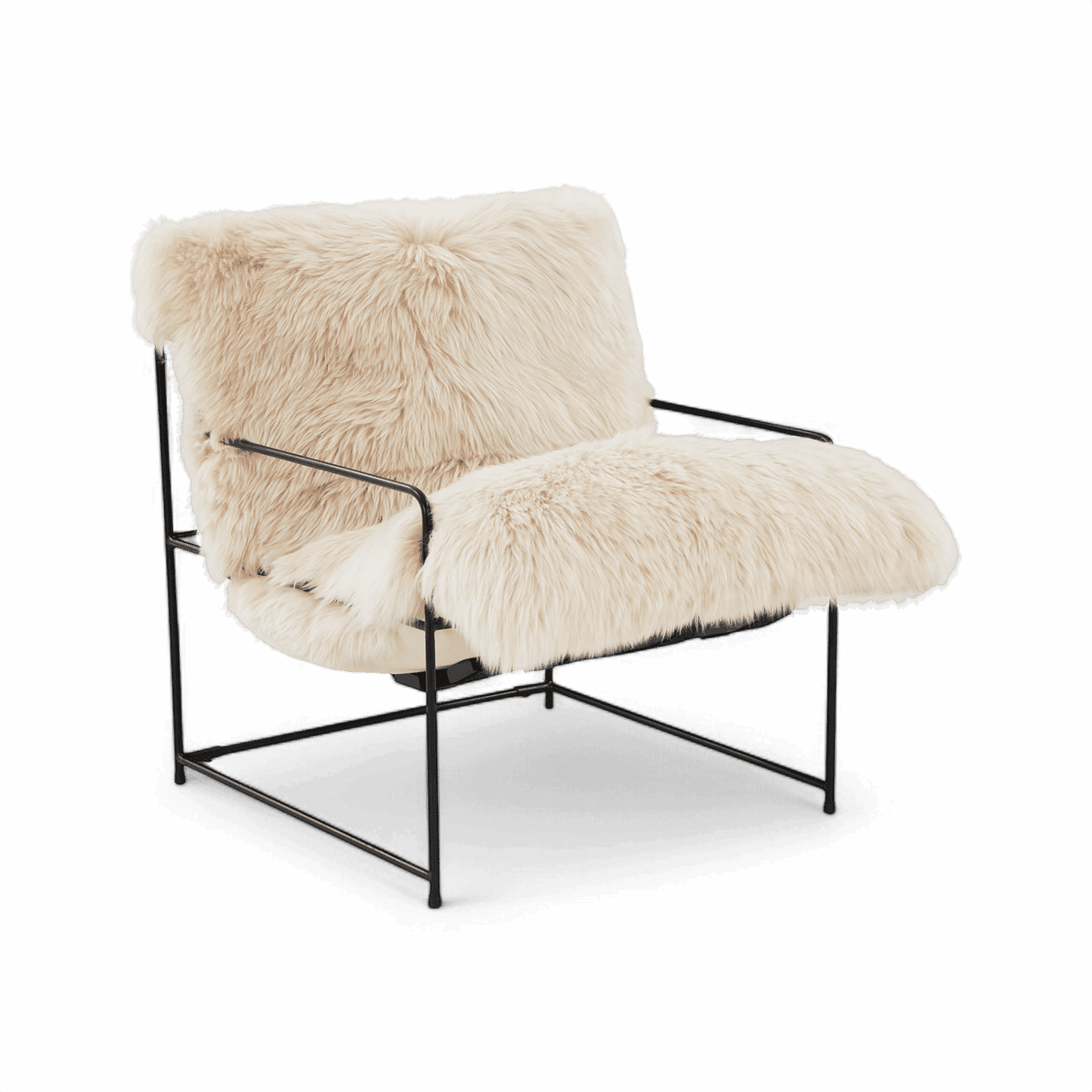 Chaise en peau de mouton Fable