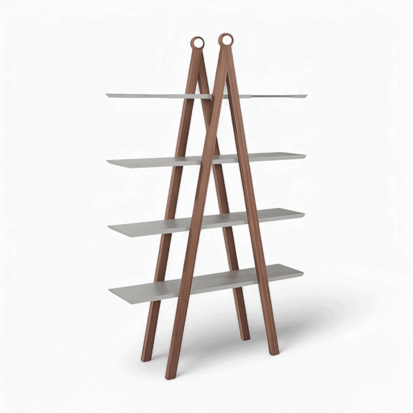 Bibliothèque Logan Noyer et Gris