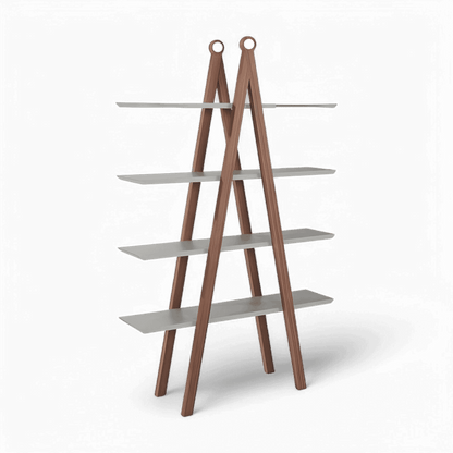 Bibliothèque Logan Noyer et Gris