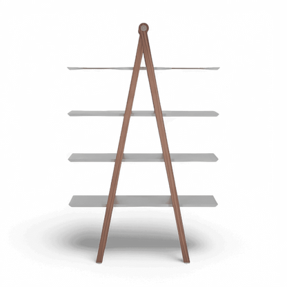 Bibliothèque Logan Noyer et Gris