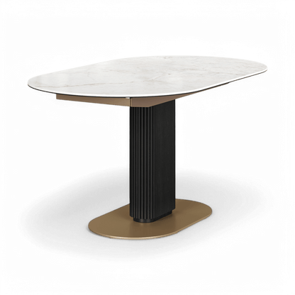 Table à manger extensible Luna blanche