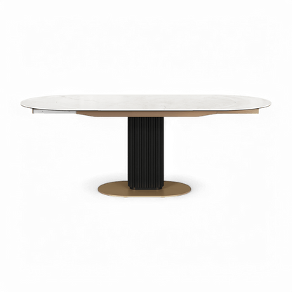 Table à manger extensible Luna blanche