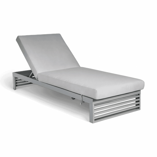 Chaise longue d'extérieur Mallorca grise