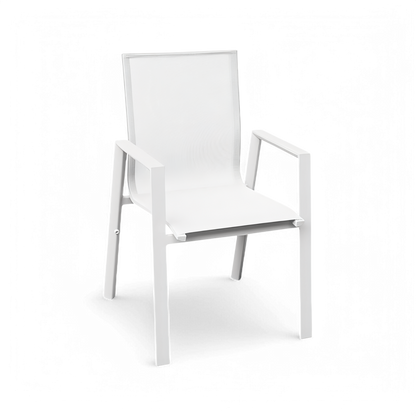 Ensemble de salle à manger d'extérieur Malta blanc