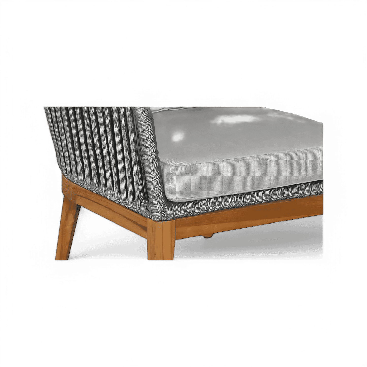 Fauteuil d'extérieur Maui gris clair