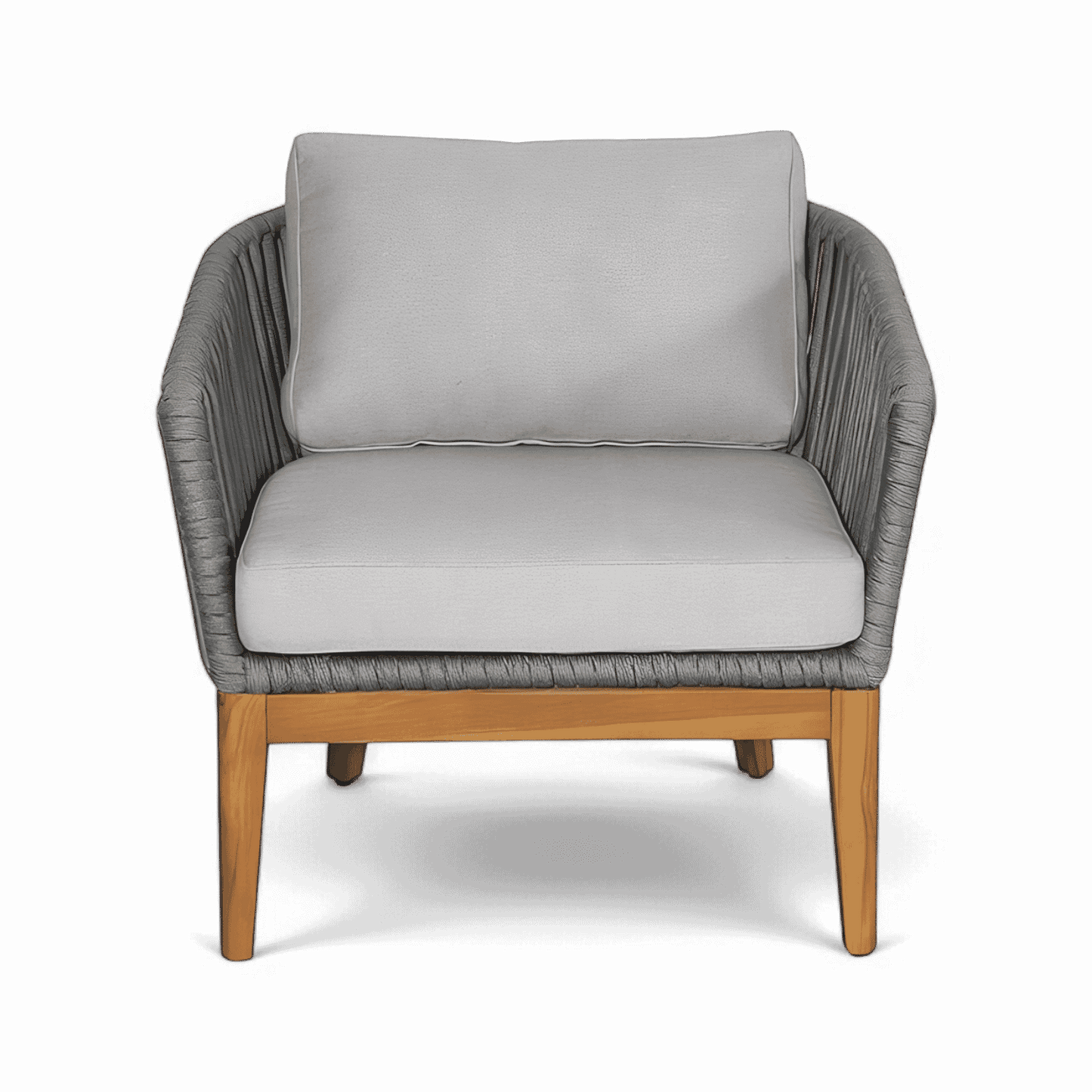 Fauteuil d'extérieur Maui gris clair