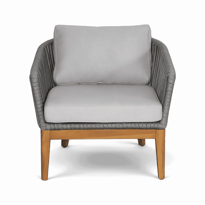 Fauteuil d'extérieur Maui gris clair