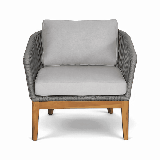 Fauteuil d'extérieur Maui gris clair