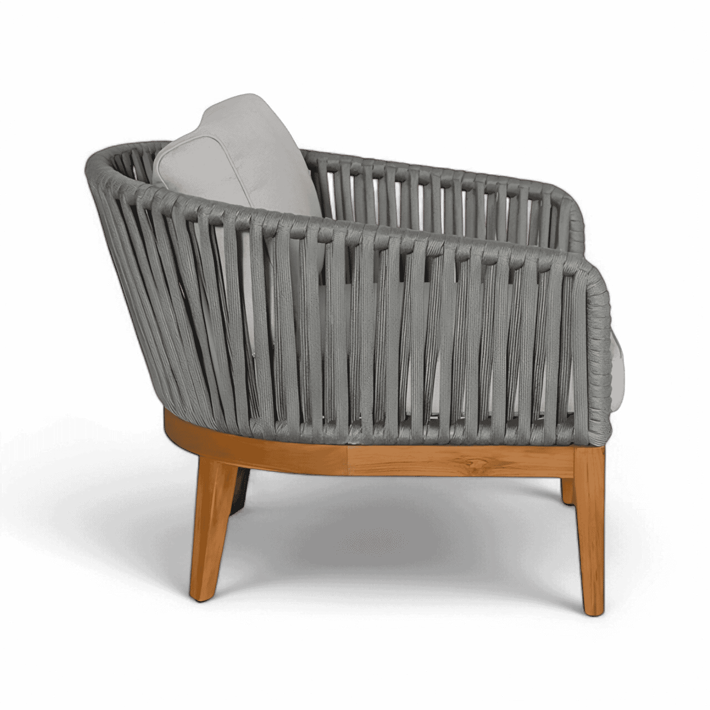 Fauteuil d'extérieur Maui gris clair
