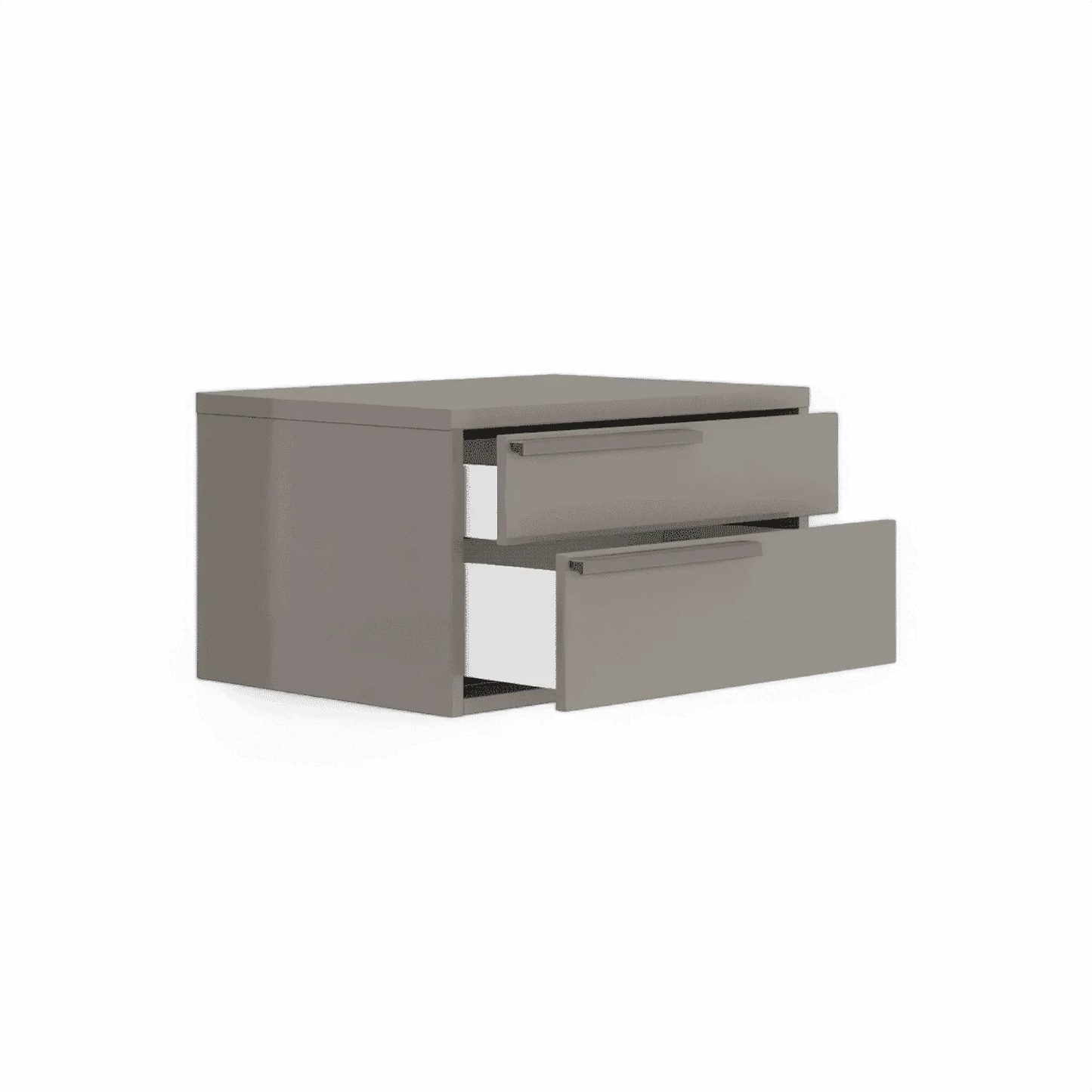 Table de chevet Monarch grise gauche