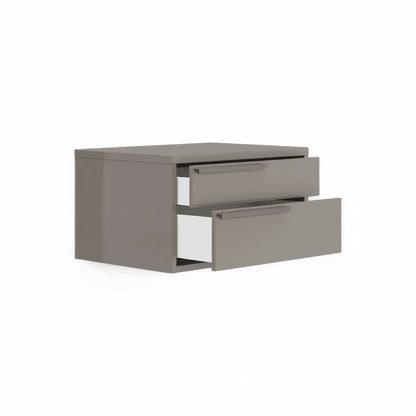 Table de chevet Monarch grise gauche