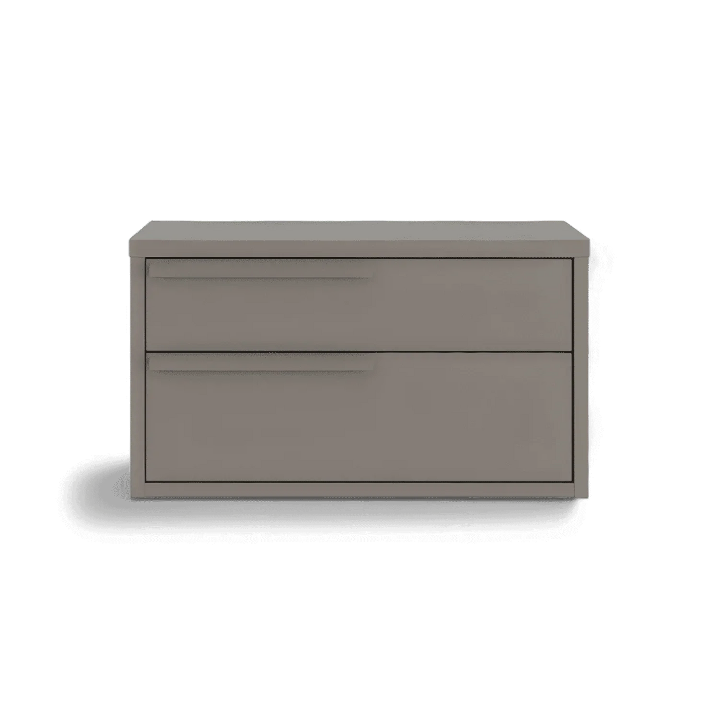 Table de chevet Monarch grise gauche