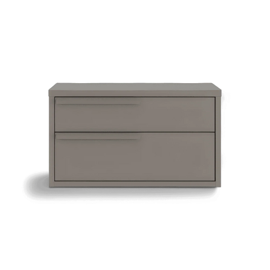 Table de chevet Monarch grise gauche