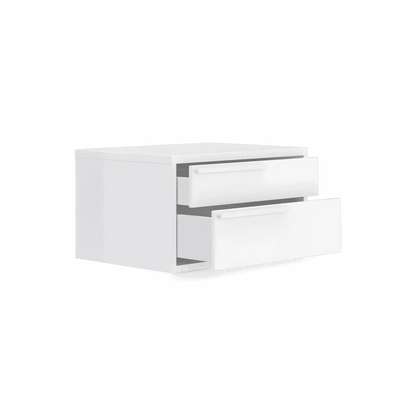 Table de chevet Monarch blanche à gauche