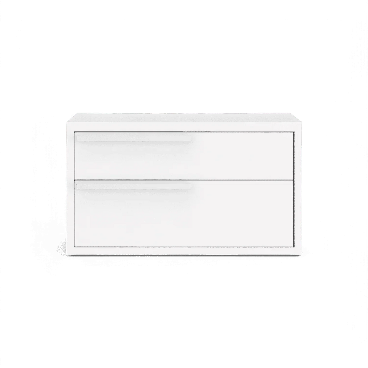 Table de chevet Monarch blanche à gauche