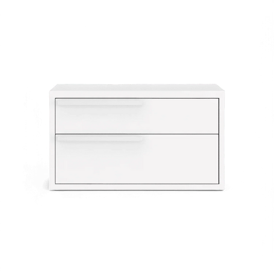 Table de chevet Monarch blanche à gauche