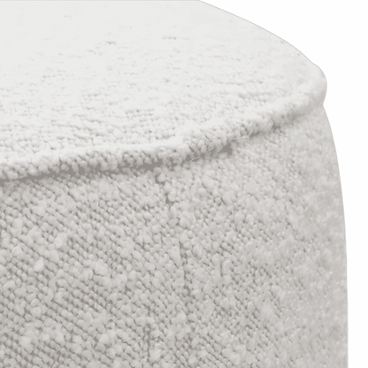 Elora Ottoman Blanc Boucle