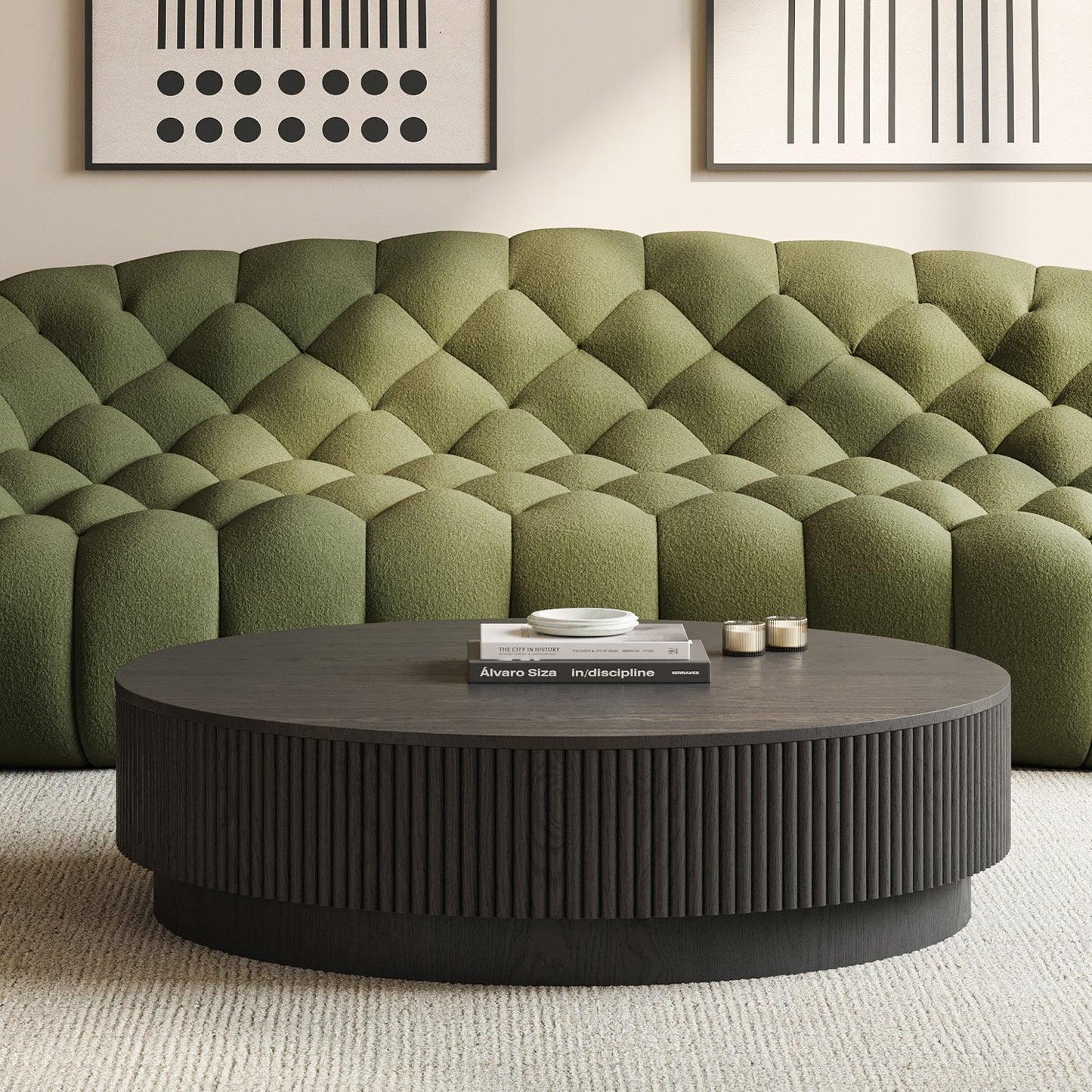 Table basse Oxford en bois noir