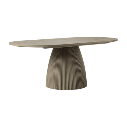 Table à manger rectangulaire Oxford en chêne grège