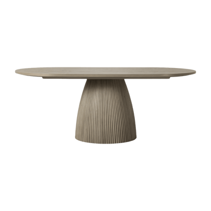 Table à manger rectangulaire Oxford en chêne grège