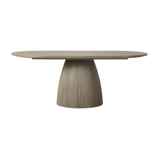 Table à manger rectangulaire Oxford en chêne grège