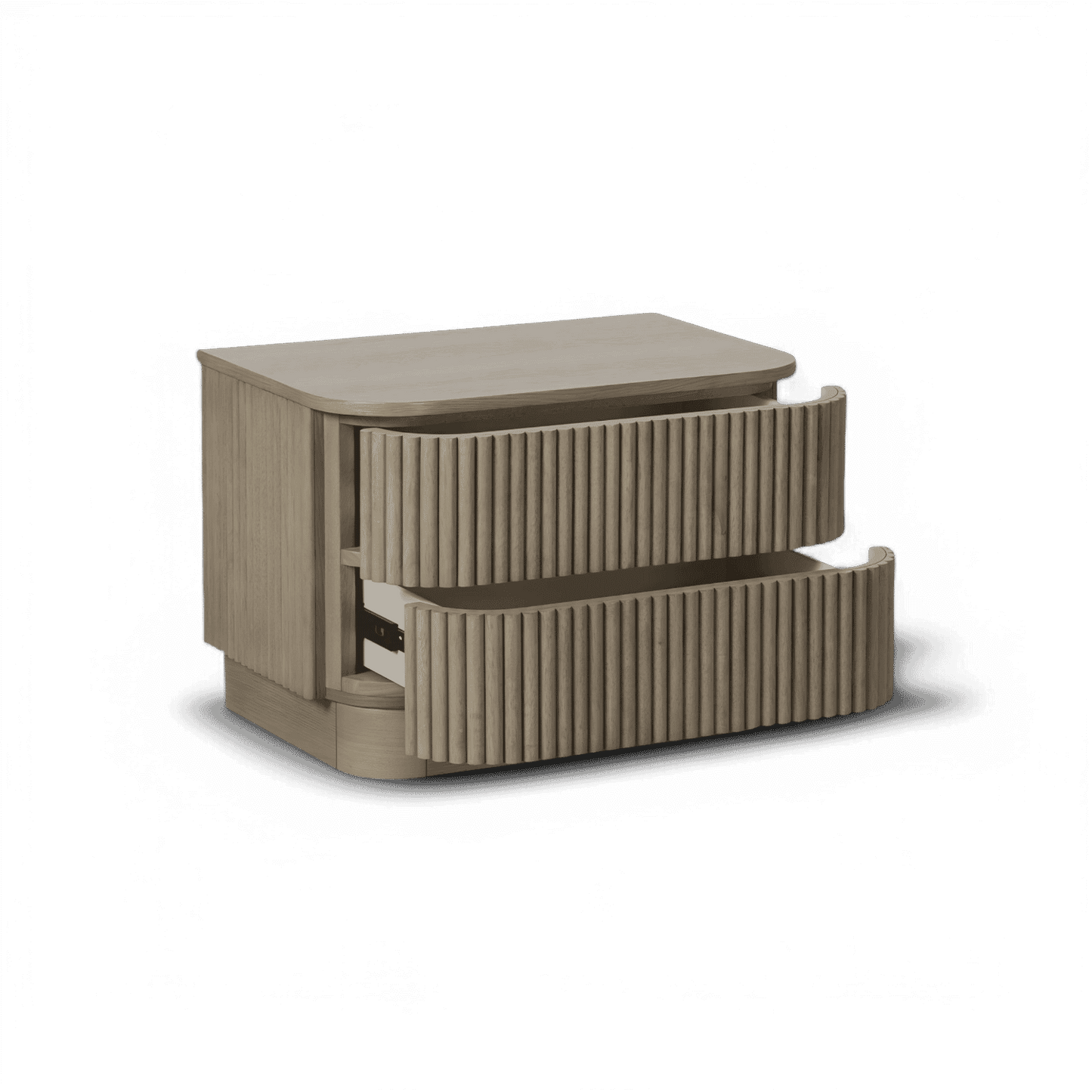 Table de chevet Oxford en chêne grège