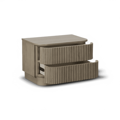 Table de chevet Oxford en chêne grège