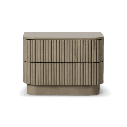 Table de chevet Oxford en chêne grège