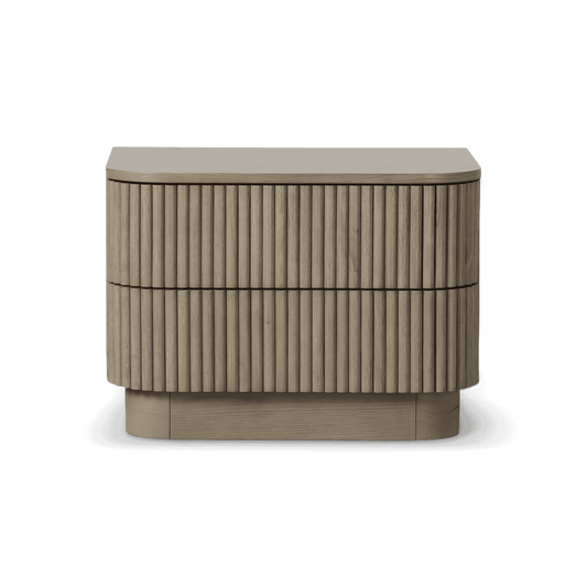 Table de chevet Oxford en chêne grège