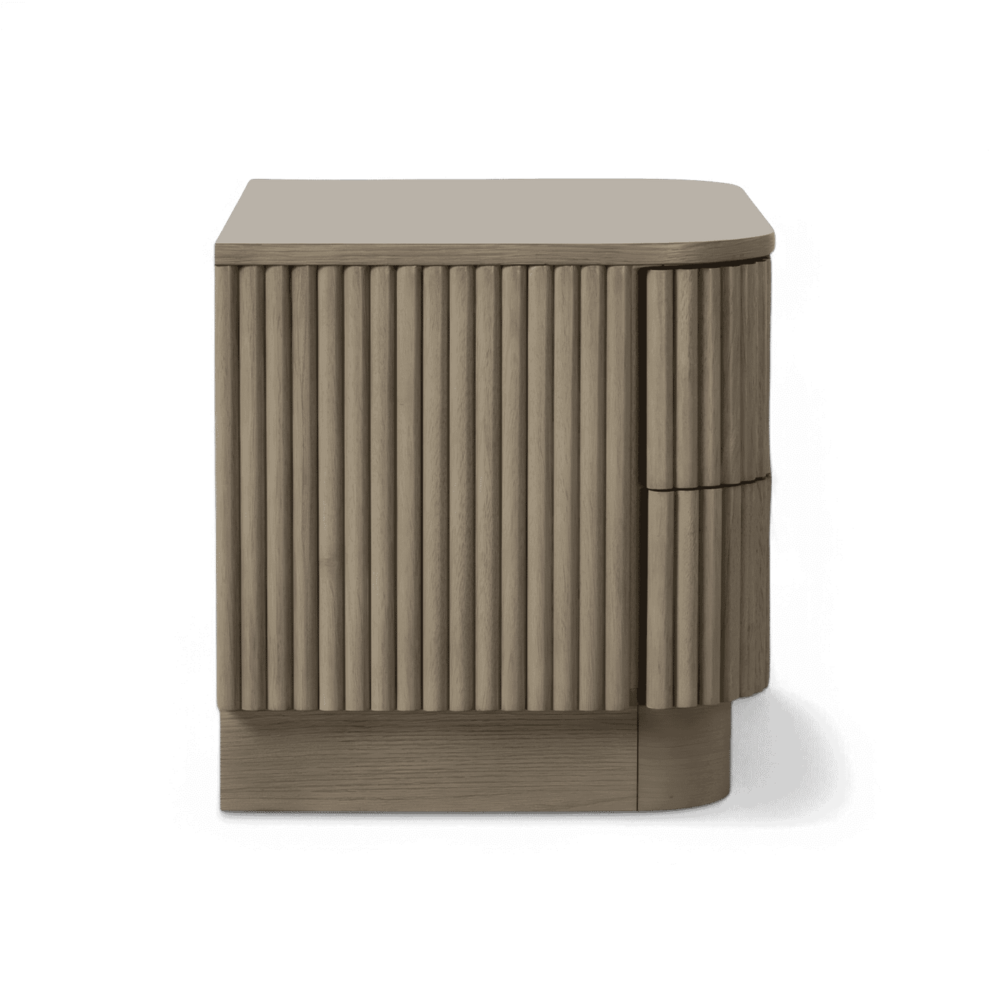 Table de chevet Oxford en chêne grège