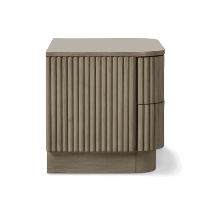 Table de chevet Oxford en chêne grège