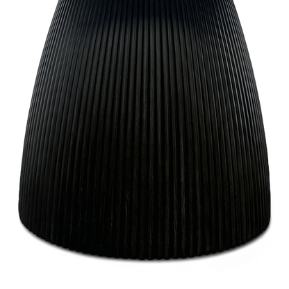 Table à manger ronde Oxford en bois noir