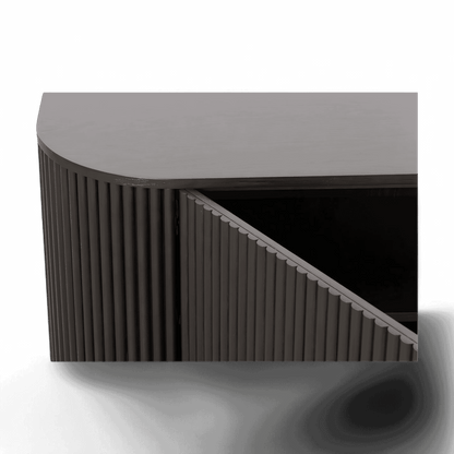 Meuble TV Oxford en bois noir