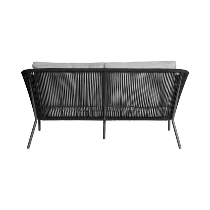 Canapé d'extérieur 2 places Paia gris foncé
