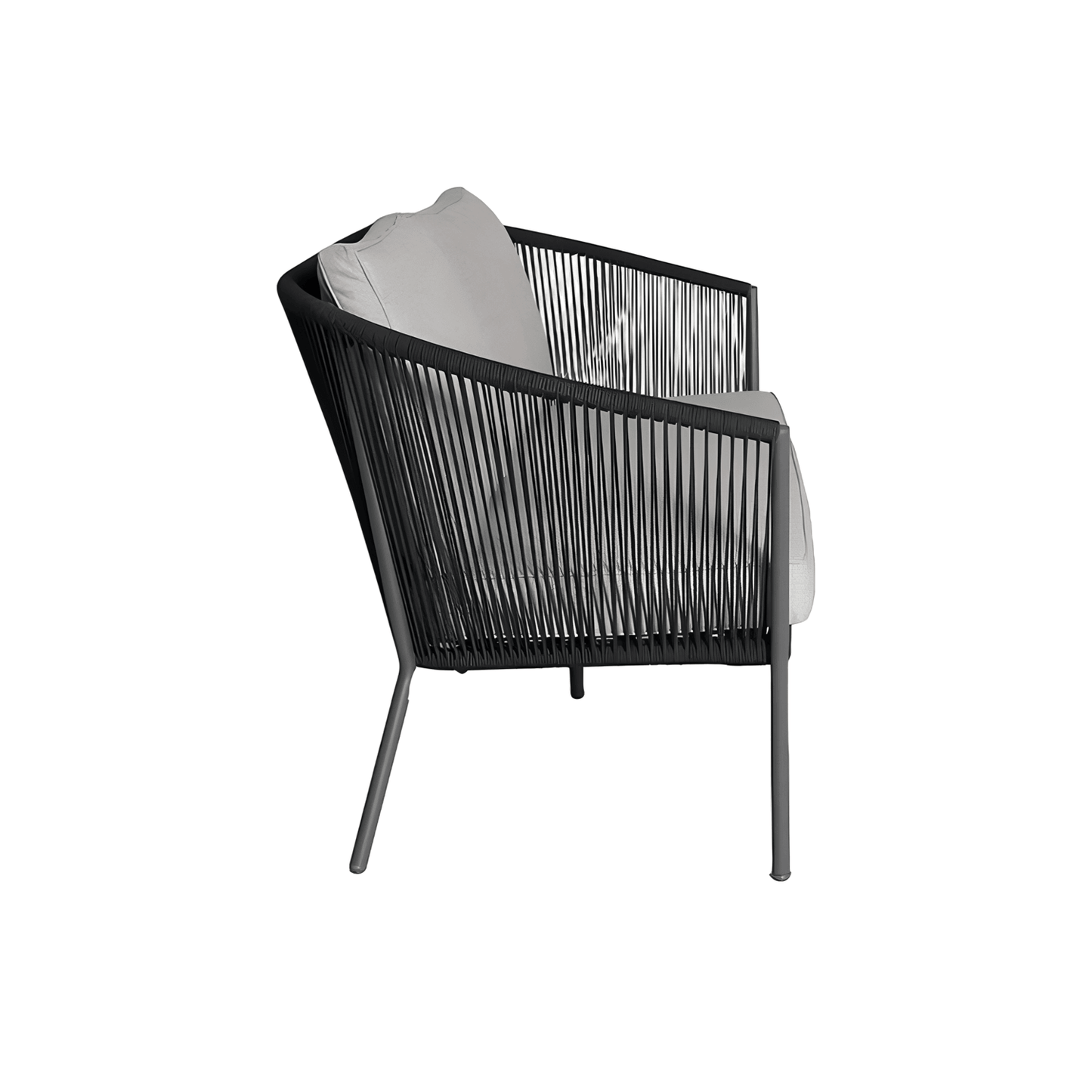 Canapé d'extérieur 2 places Paia gris foncé