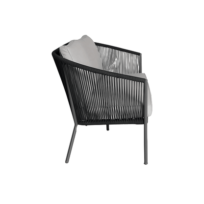 Canapé d'extérieur 2 places Paia gris foncé