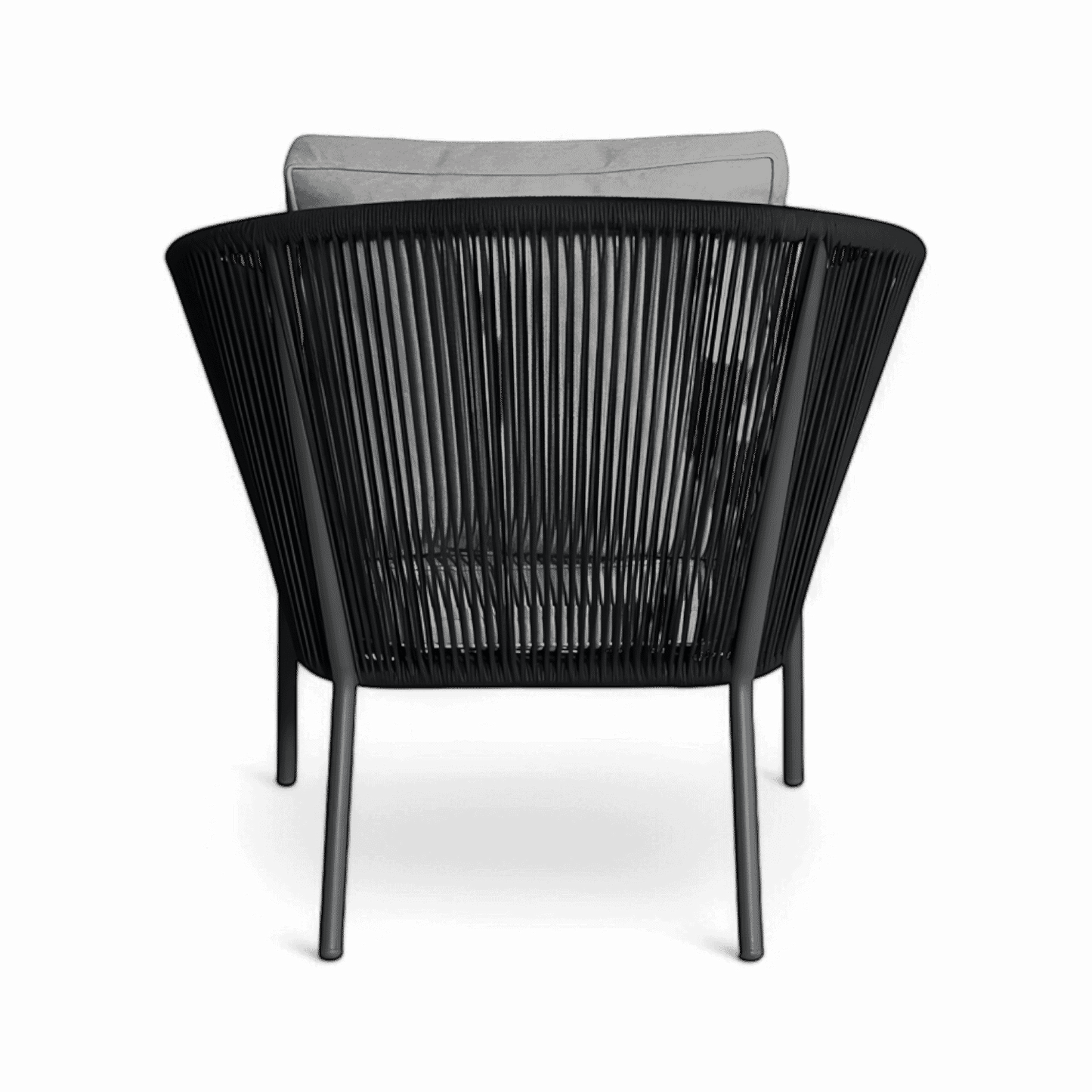 Fauteuil d'extérieur Paia gris foncé