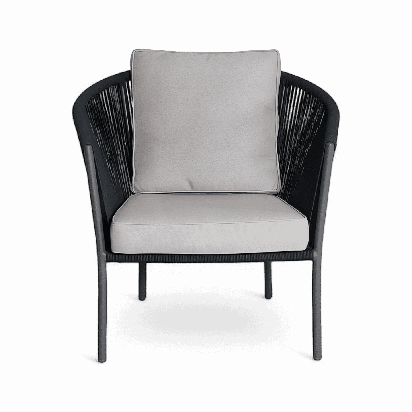 Fauteuil d'extérieur Paia gris foncé