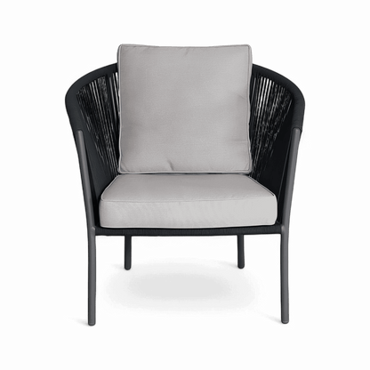 Fauteuil d'extérieur Paia gris foncé