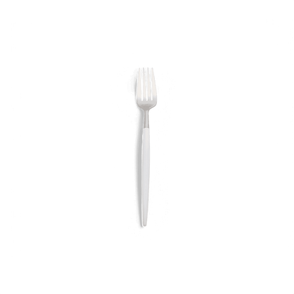 Ensemble d'argenterie Paradiso blanc et argent