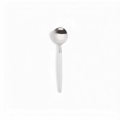 Ensemble d'argenterie Paradiso blanc et argent