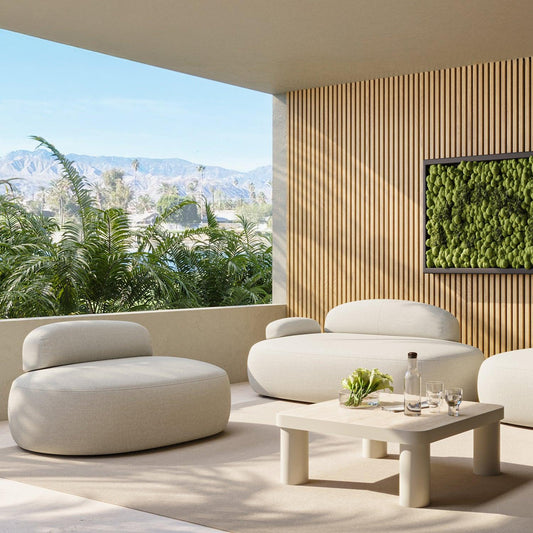 Chaise longue d'intérieur/extérieur Pebble