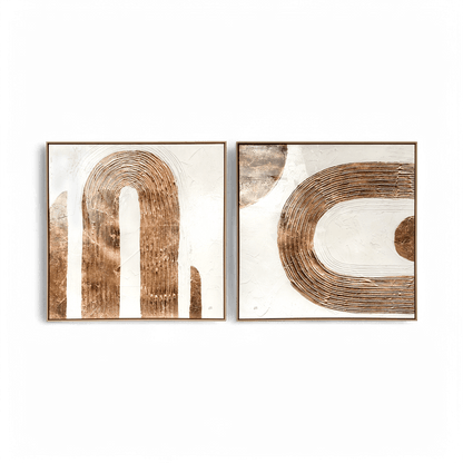 Vagues subtiles 40 x 40 (ensemble de 2)