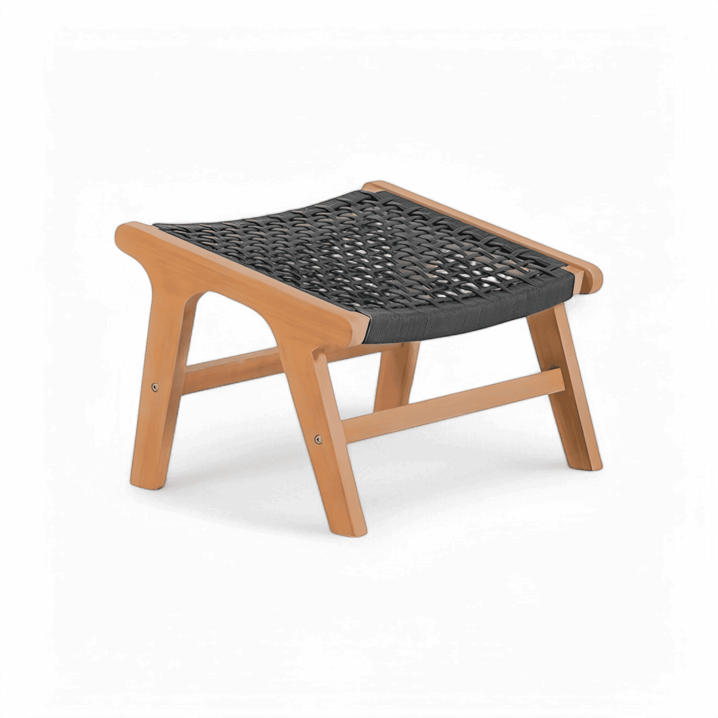 Pouf d'extérieur Tahiti gris foncé