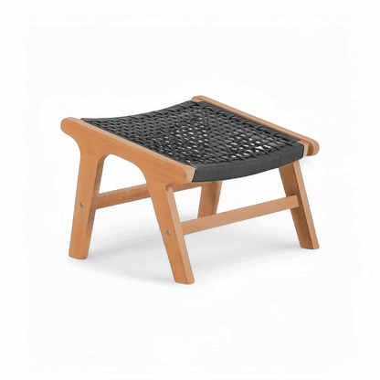 Pouf d'extérieur Tahiti gris foncé