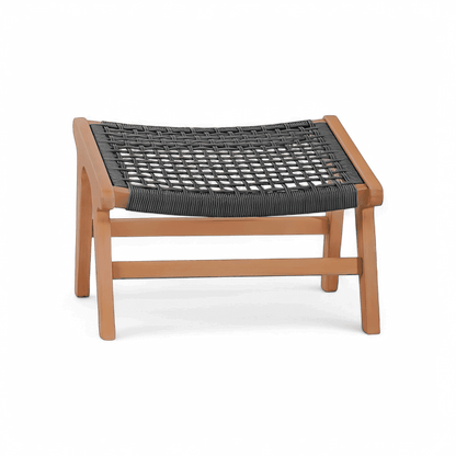 Pouf d'extérieur Tahiti gris foncé