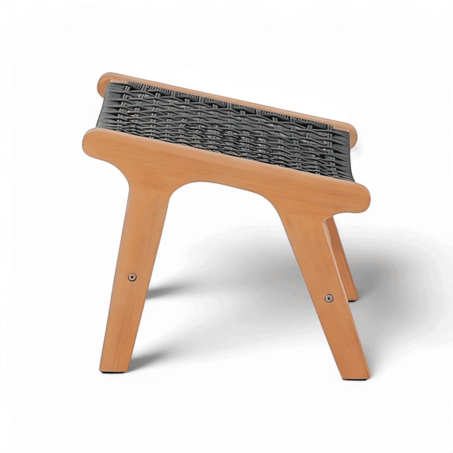 Pouf d'extérieur Tahiti gris foncé