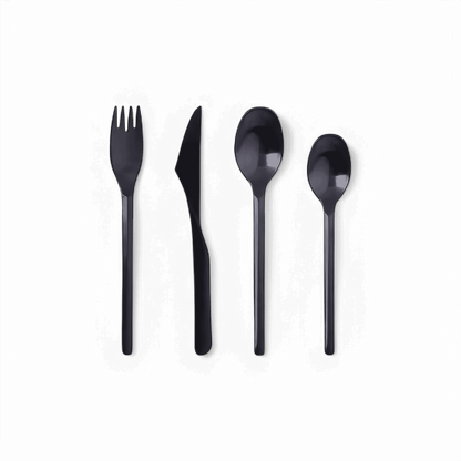 Ensemble d'argenterie noir Tivoli